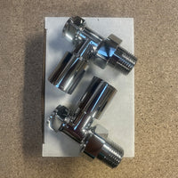 Harmoni Manual Round Straight Valve in Chrome - Clearance