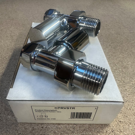 Harmoni Manual Round Straight Valve in Chrome - Clearance