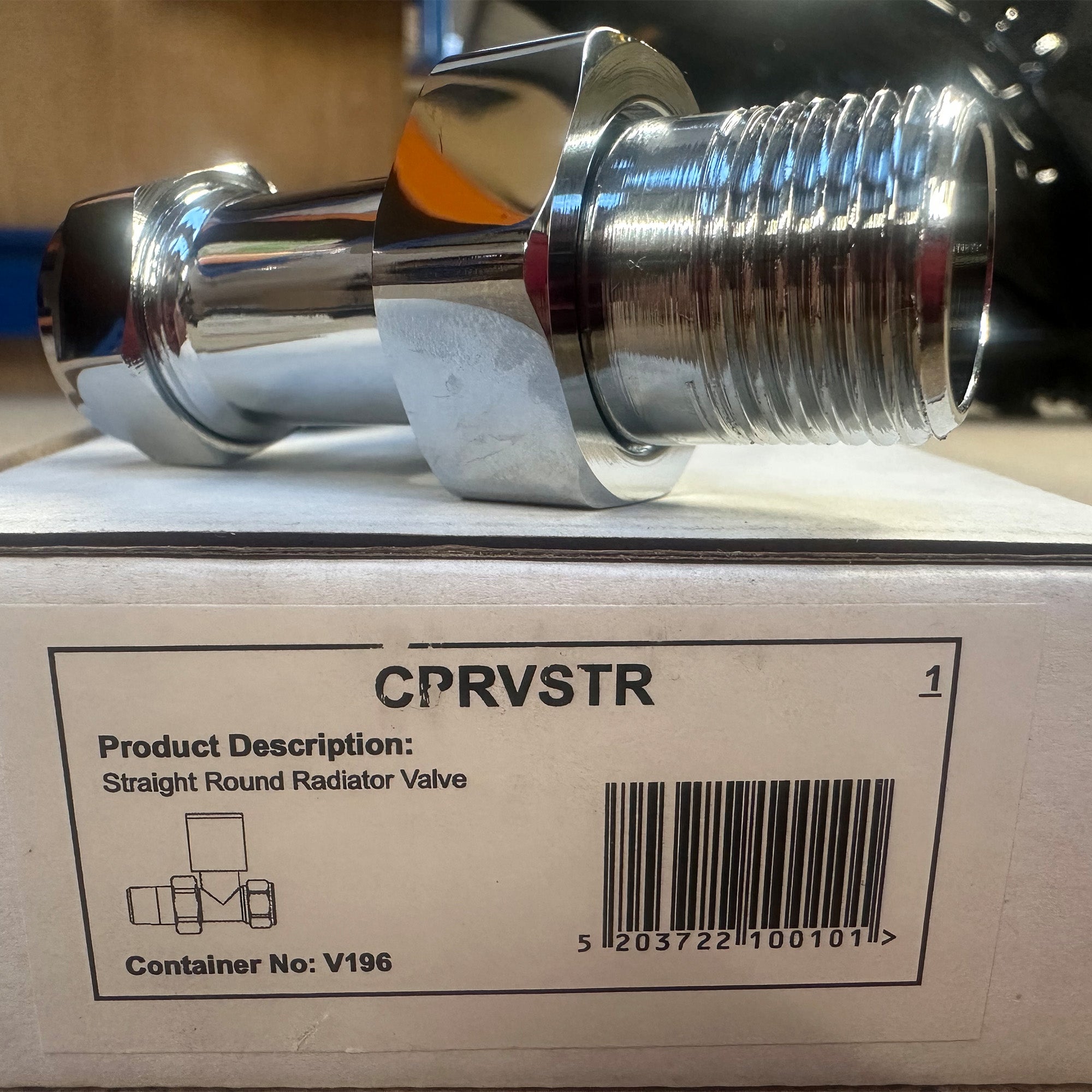 Harmoni Manual Round Straight Valve in Chrome - Clearance