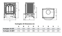 Gazco Huntingdon 20 Gas Stove - Conventional Flue - Natural Gas