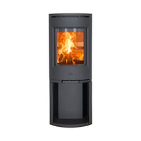 Jotul F134 Wood Burning Stove with Log Store - Optional Side Glass