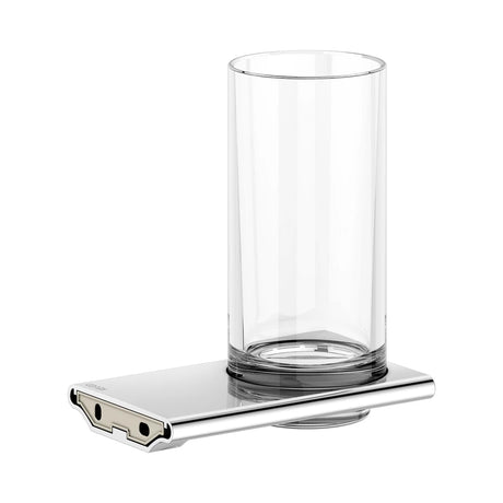 Keuco Edition 400 Single Tumbler Holder with Crystal Glass Tumbler