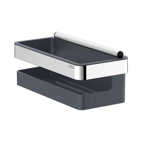 Keuco Collection Moll Shower Basket With Squeegee - Anthracite