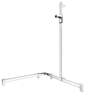 Keuco Axess Left Hand Rail System with Hand-shower Bracket