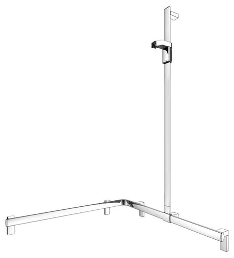 Keuco Axess Left Hand Rail System with Hand-shower Bracket