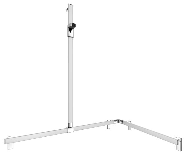 Keuco Axess Left Hand Rail System with Hand-shower Bracket