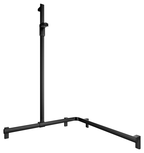 Keuco Right Hand Rail System with Hand-shower Bracket- Matt Black