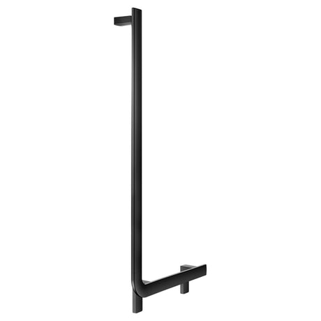 Keuco Axess Grab Bar Angled Left Execution in Matt Black Finish - Available in Various Sizes