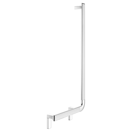 Keuco Axess Grab Bar Angled Right Execution in Aluminium Silver-Anodised / Chrome-Plated Finish - Available in Various Sizes