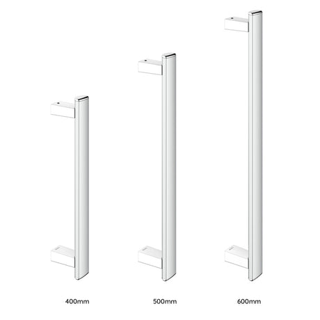 Keuco Axess Grab Bar (Vertical) in Aluminium Silver-Anodised/Chrome-Plated - Available in Various Sizes