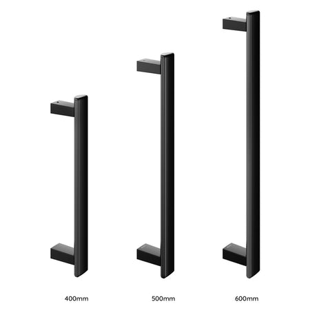 Keuco Axess Grab Bar (Vertical) in Matt Black - Available in Various Sizes