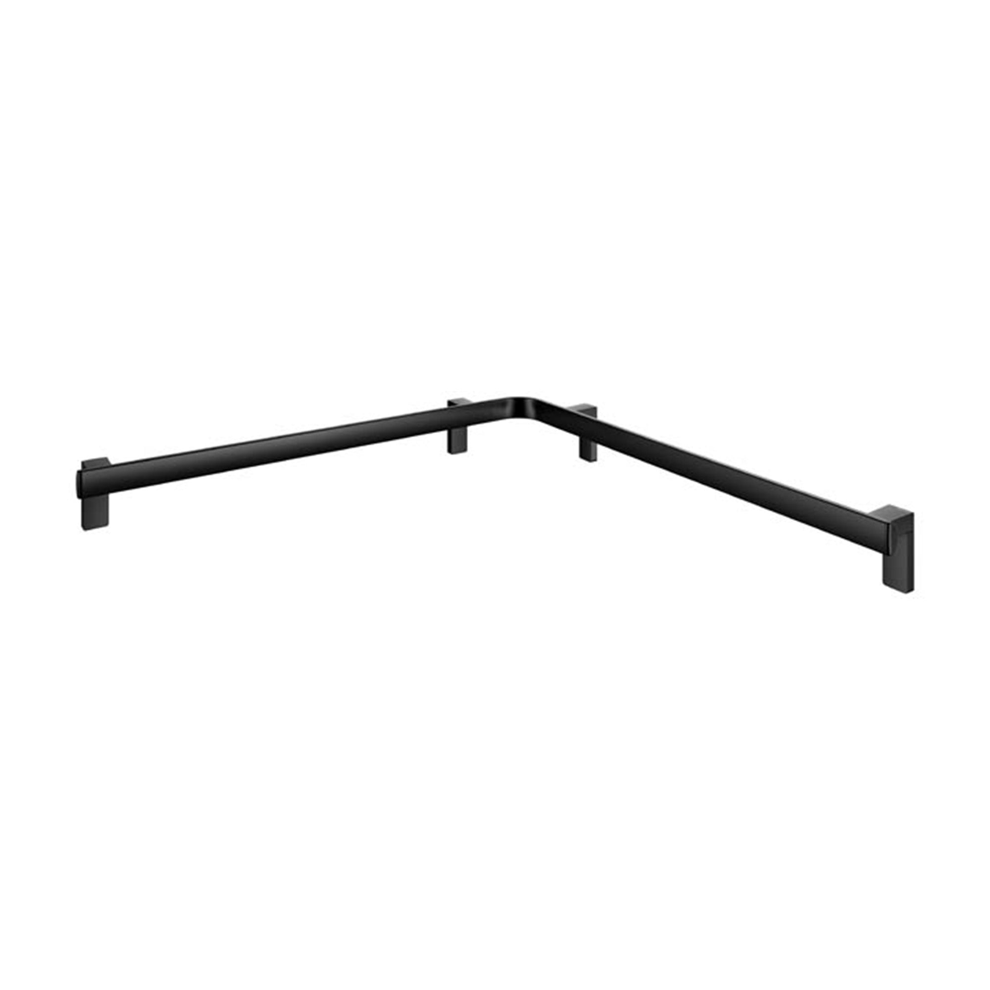 Keuco Axess Corner Grab Rail for Shower/ Bath in Matt Back Finish - Available in Various Sizes