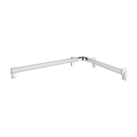 Keuco Axess Corner Grab Rail for Shower/ Bath in Aluminium Silver-Anodised / Chrome-Plated Finish - Available in Various Sizes