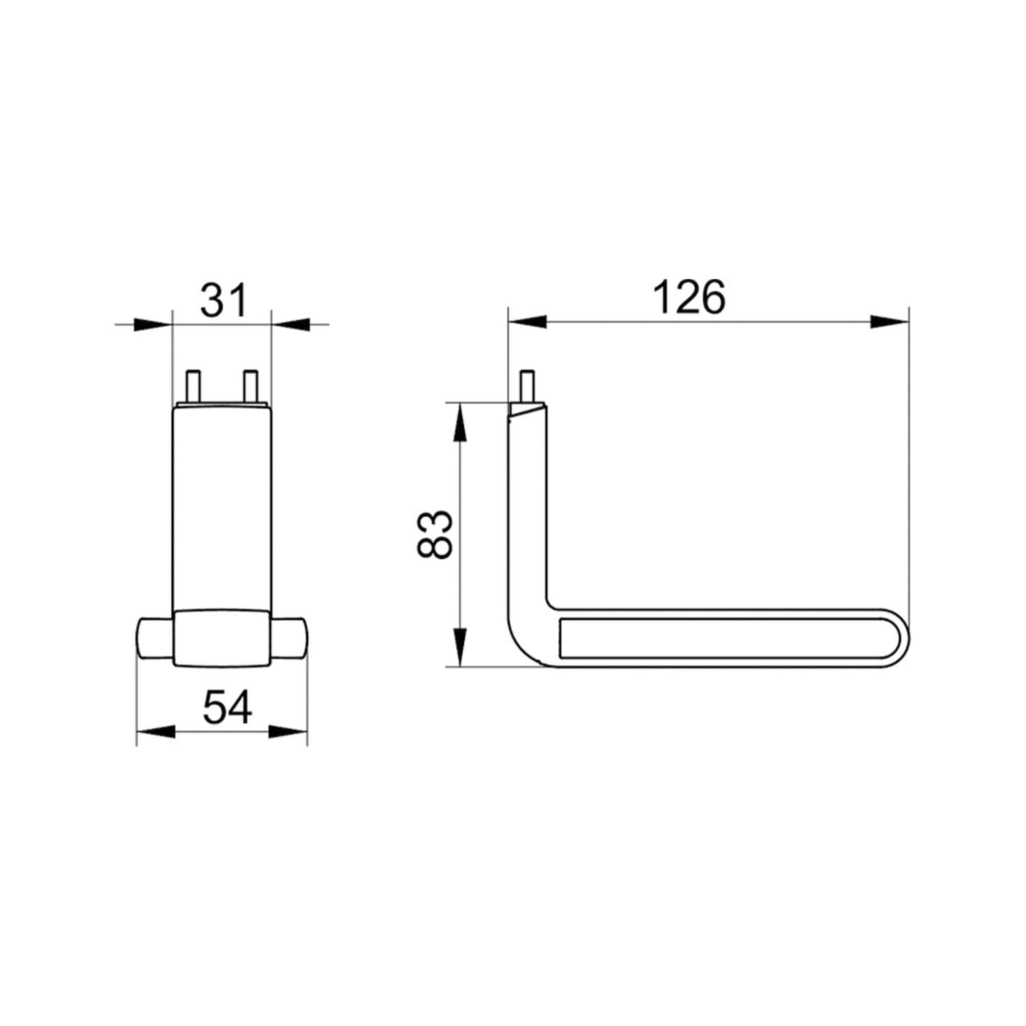 Keuco Axess Toilet Paper Holder - Available in Various Colours