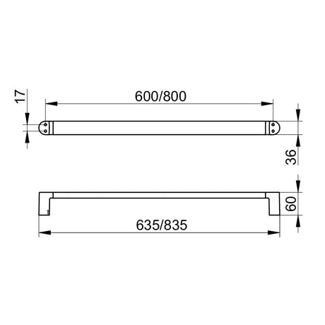 Keuco Elegance Towel Rail - Chrome
