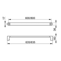 Keuco Elegance Towel Rail - Chrome