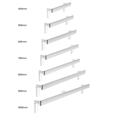 Keuco Axess Grab Bar (Horizontal) in Aluminium Silver-Anodized/Chrome-Plated - Available in Various Sizes