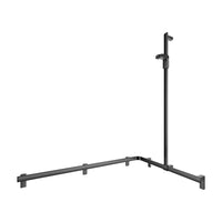 Keuco Axess Hand Shower Rail and Grab Bar System Matt Black - Right Hand