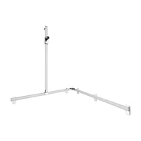 Keuco Axess Hand Shower Rail and Grab Bar System Aluminium Silver-Anodised / Chrome Plated - Left Hand - Available in Various Sizes