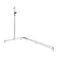 Keuco Axess Hand Shower Rail and Grab Bar System Chrome Plated - Left Hand - Available in Various Sizes