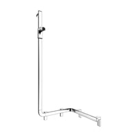 Keuco Axess Hand Shower Rail and Corner Grab Bar Execution Left Chrome Plated - Available in Various Sizes