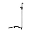 Keuco Axess Hand Shower Rail and Corner Grab Bar Execution Right Matt Black - Available in Various Sizes