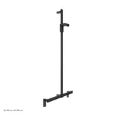 Keuco Axess Grab Bar with Hand Shower Sliding Rail in Matt Black - Available in Various Sizes