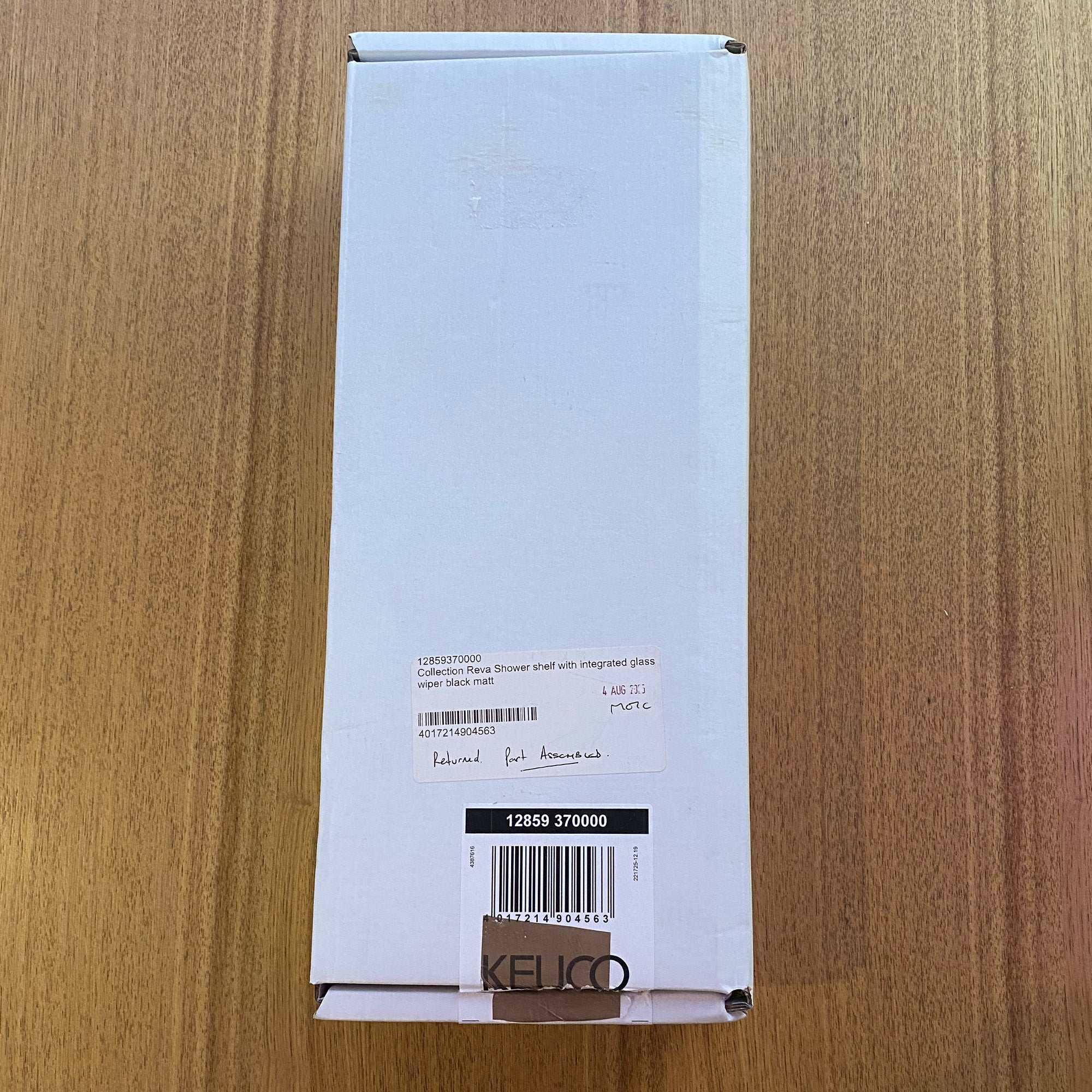 Keuco Collection Reva Shower Shelf in Black - Clearance