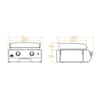 Brabura L Class Matte Black 20 Griddle