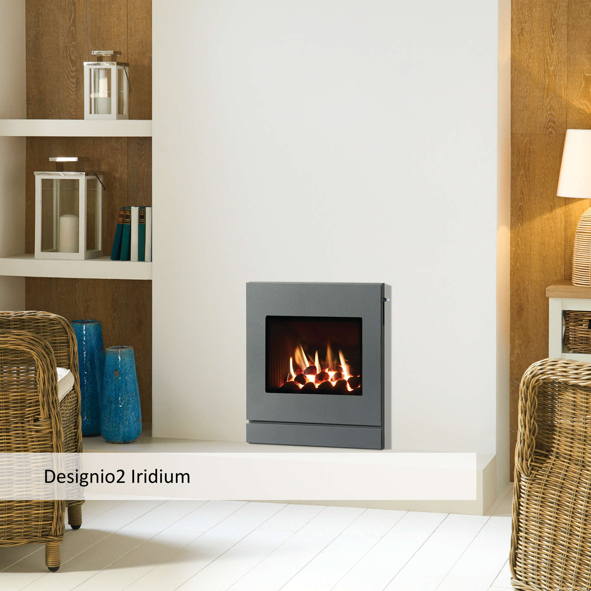 Gazco Logic HE Gas Fire - Designio2 Front - Balanced Flue