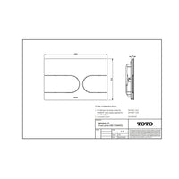 TOTO Flush Plate - Brushed Stainless Steel