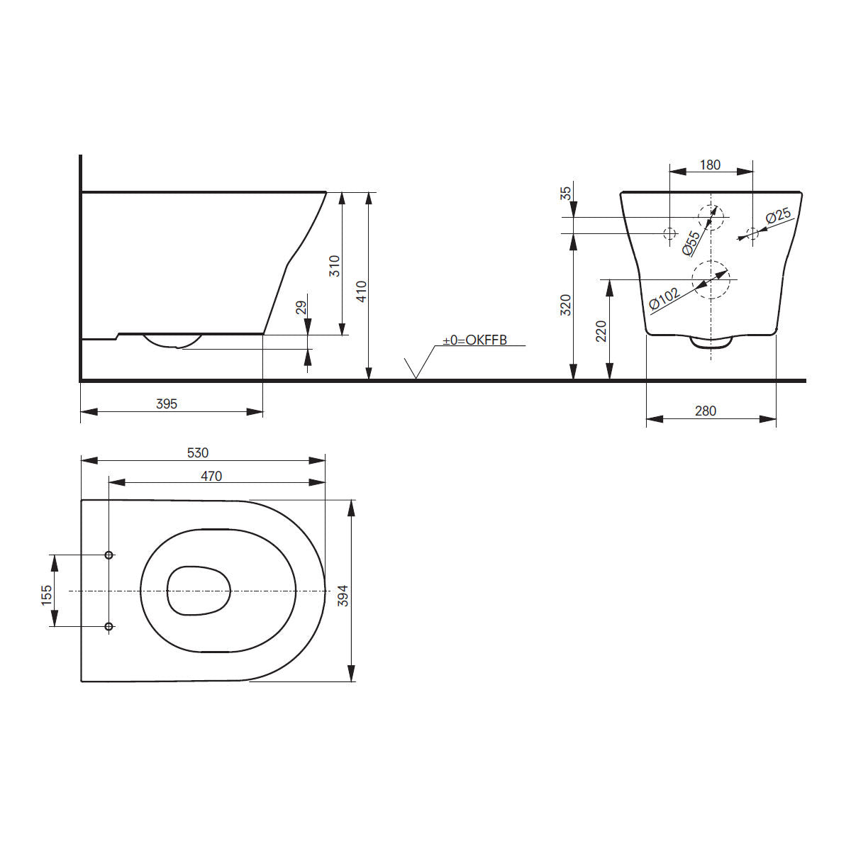 TOTO MH Wall Hung Toilet