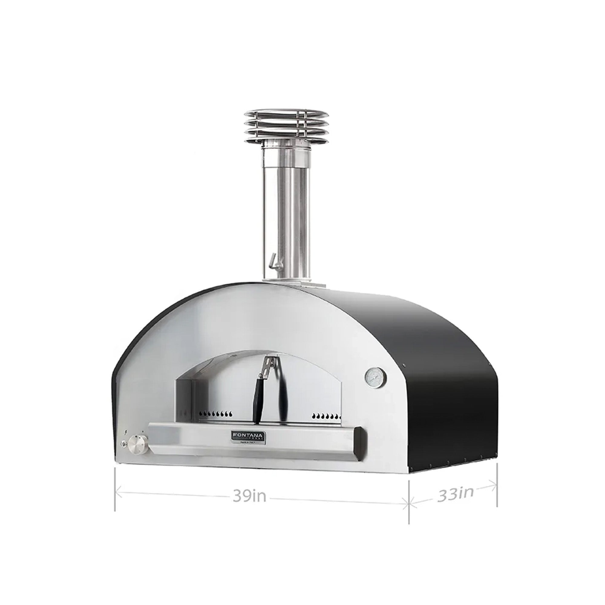 Fontana Mangiafuoco Build in Dual Fuel Pizza Oven - Available in 2 Colours