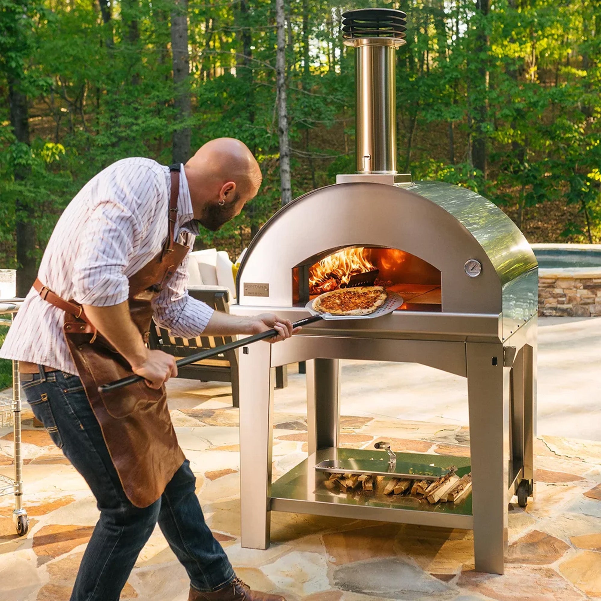 Fontana Mangiafuoco Build in Wood Fired Pizza Oven