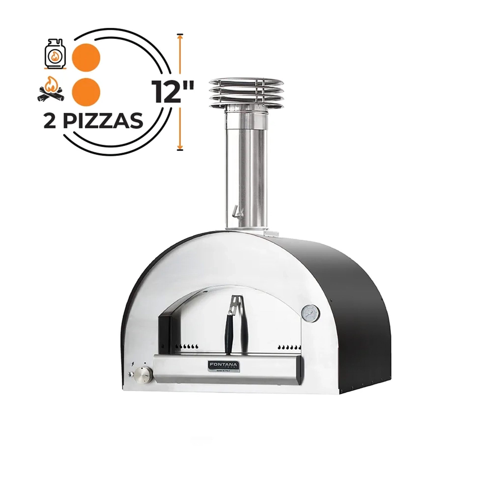 Fontana Margherita Hybrid Pizza Oven - Available in 2 Colours