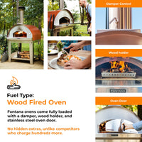 Fontana Margherita Wood Fired Pizza Oven