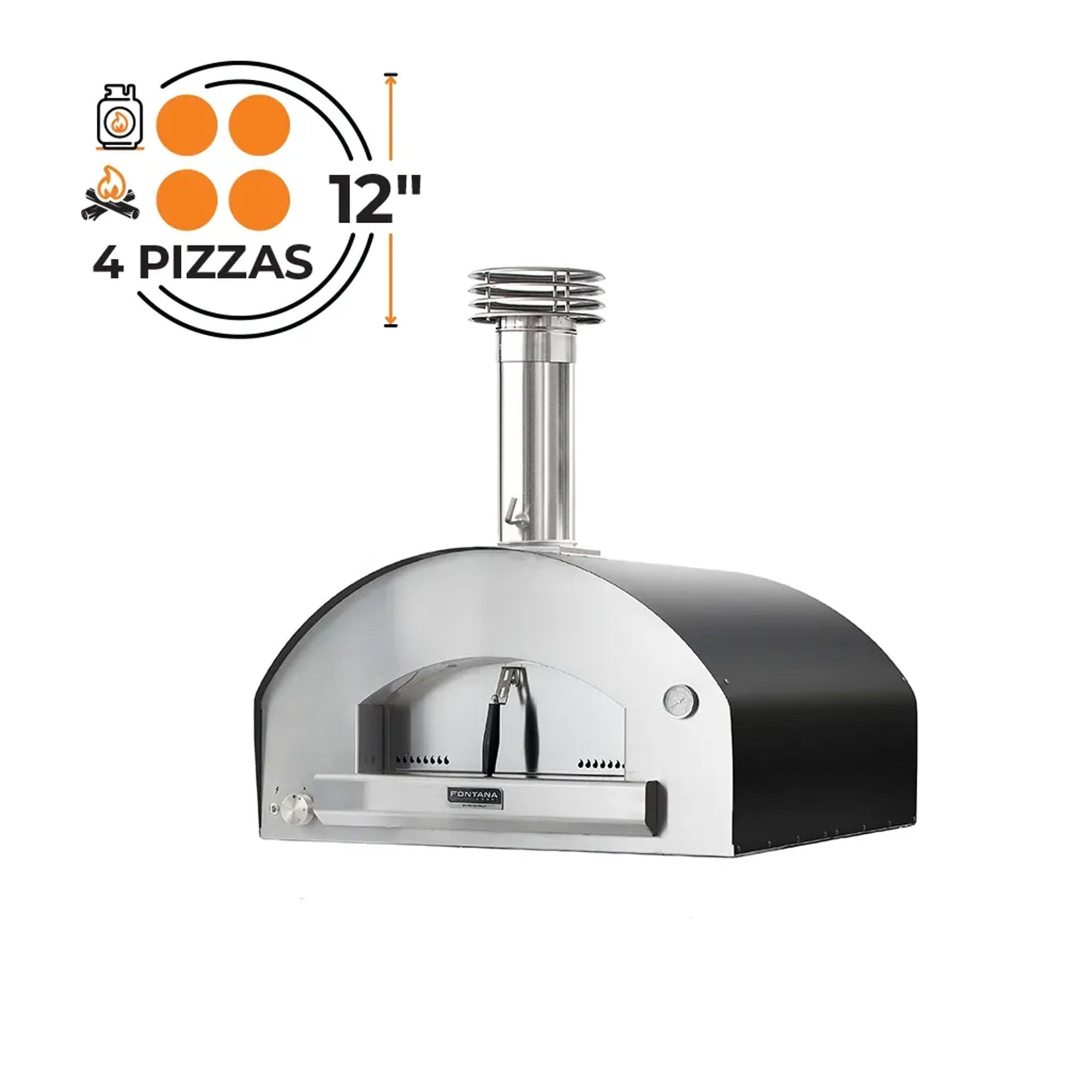 Fontana Marinara Hybrid Pizza Oven - Available in 2 Colours