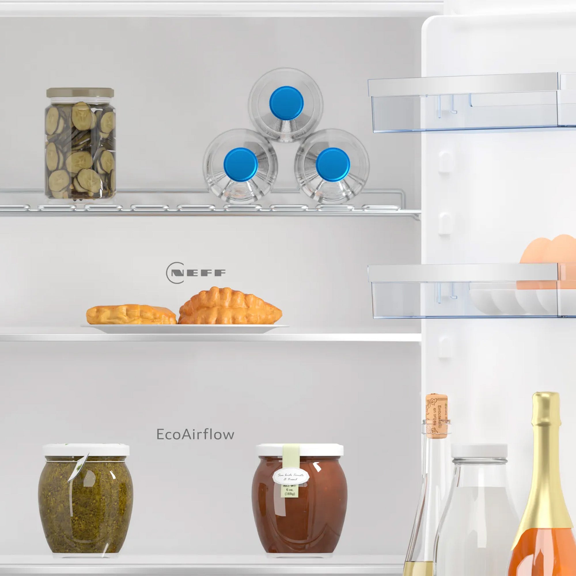 Neff N50 Built-In Frost Free Fridge Freezer 60/40 with Sliding Hinge (KI7862SE0G) - Clearance