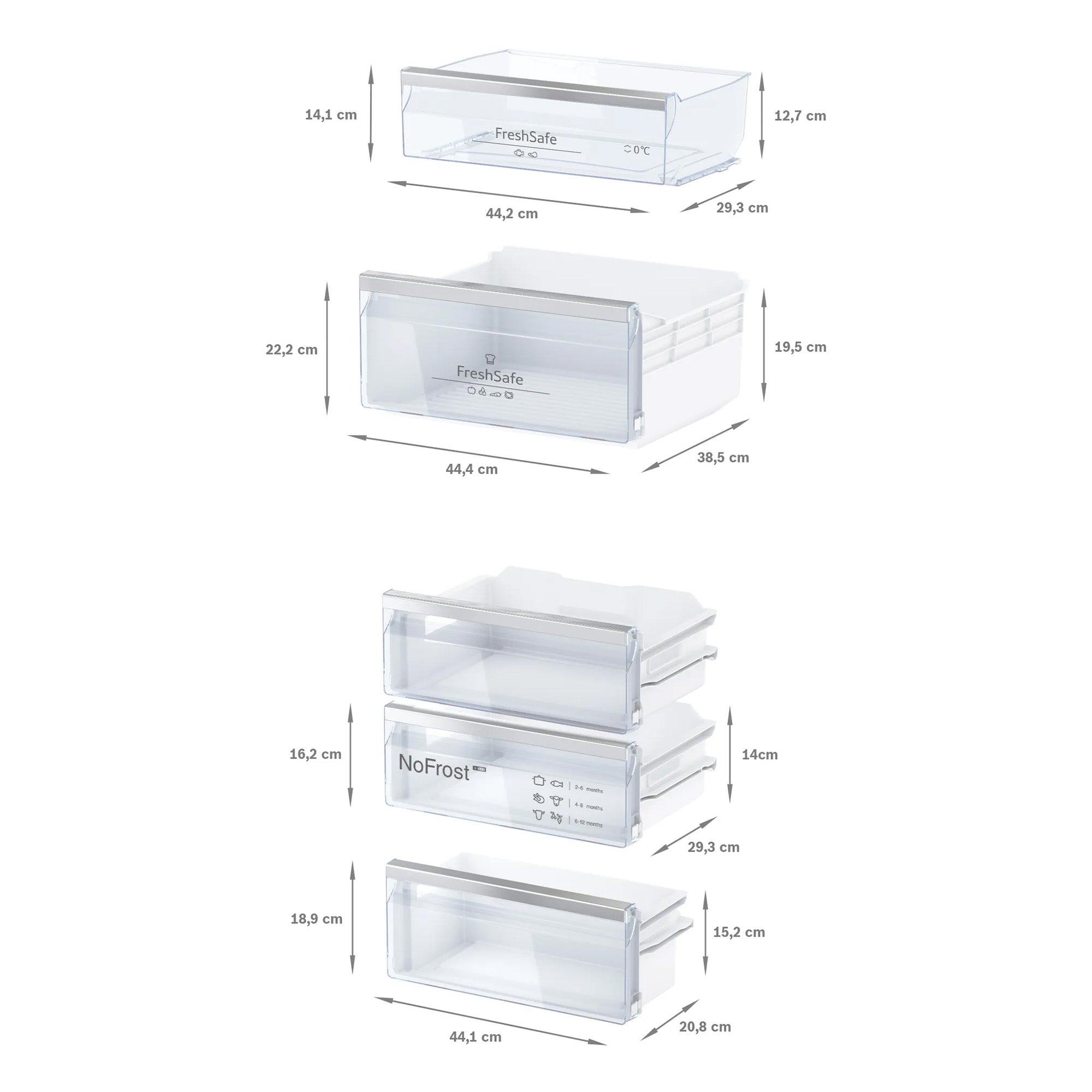 Neff N50 Built-In Frost Free Fridge Freezer 60/40 with Sliding Hinge (KI7862SE0G) - Clearance