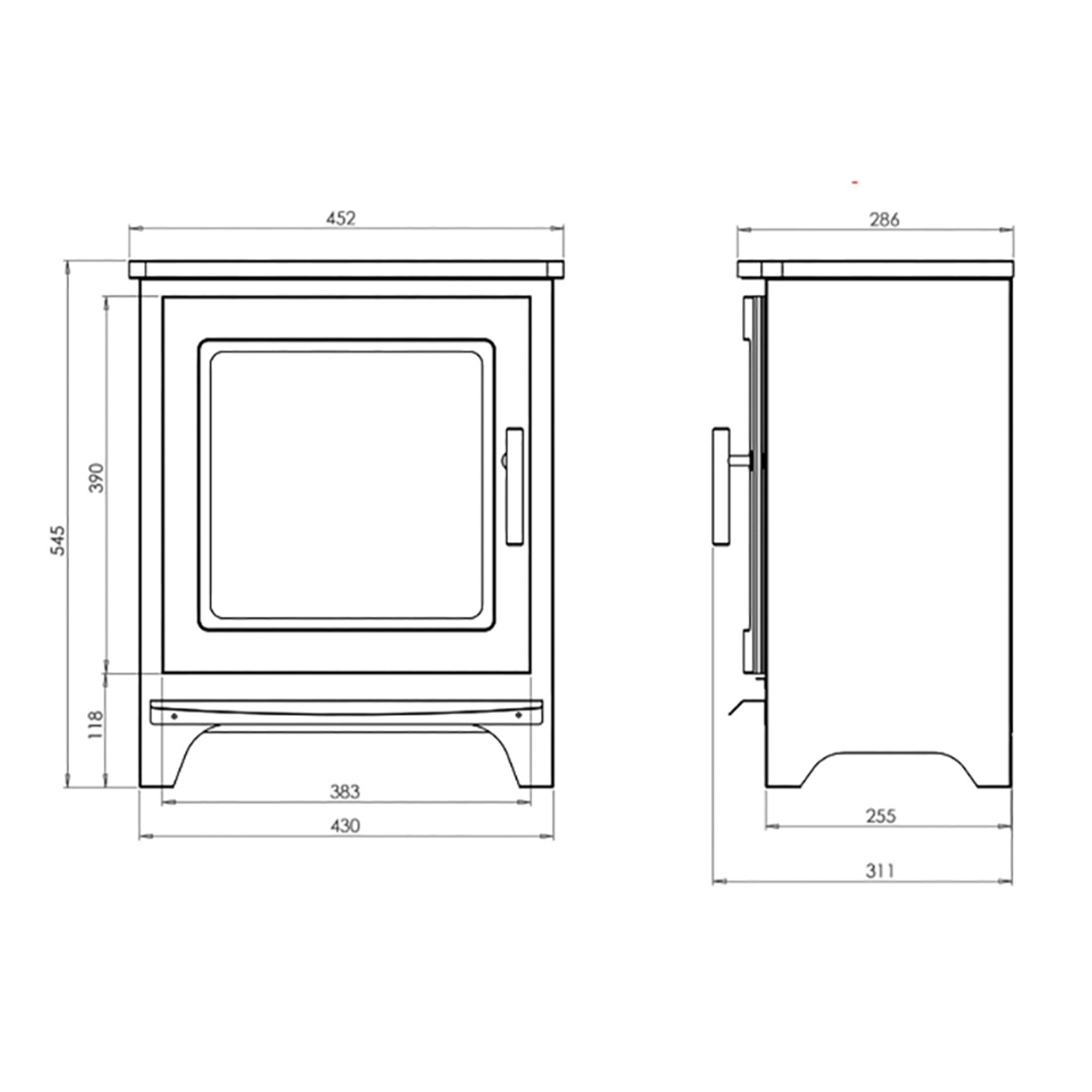 OER Flametek Milan Electric Stove