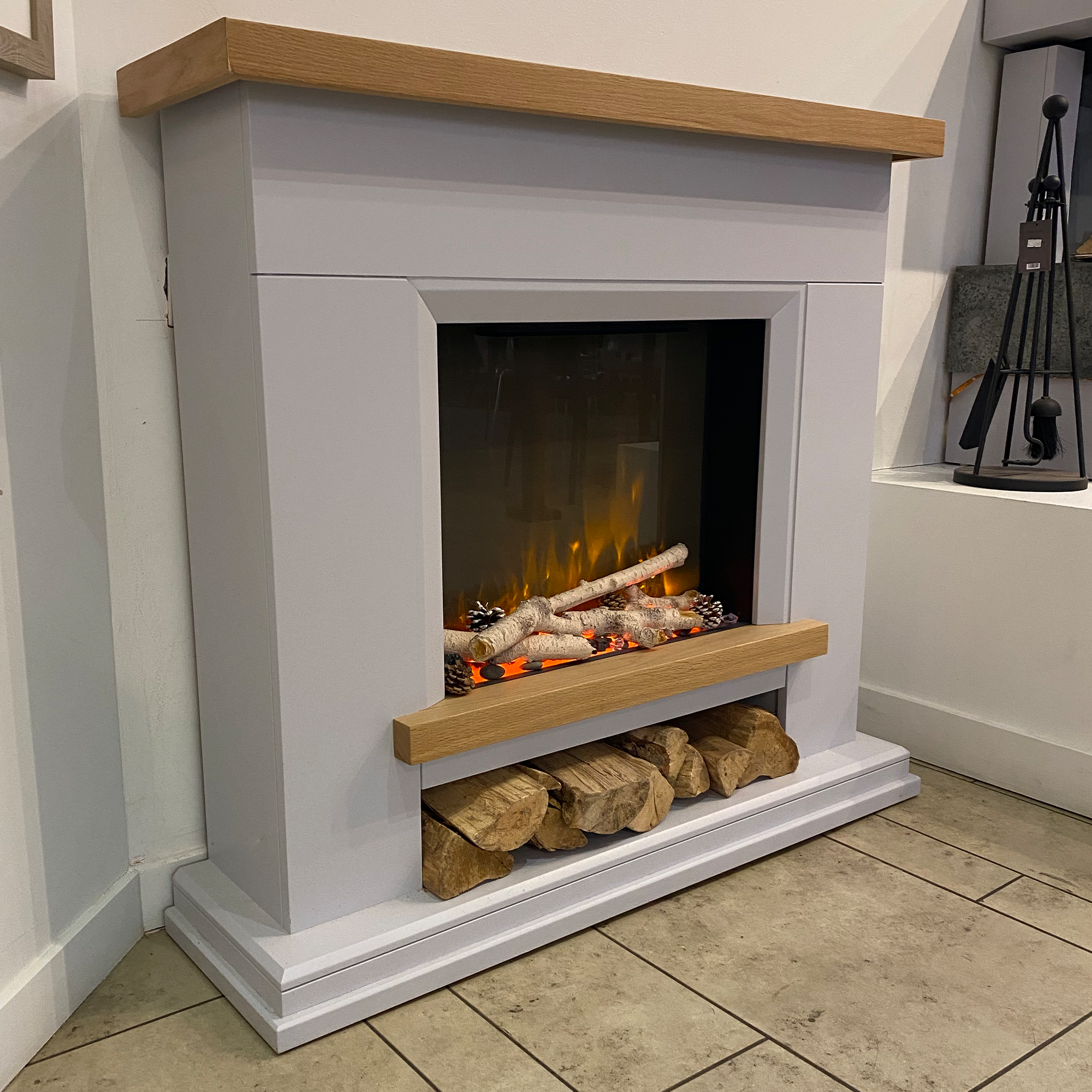 OER Hudson Electric Fireplace Suite - Ex Display