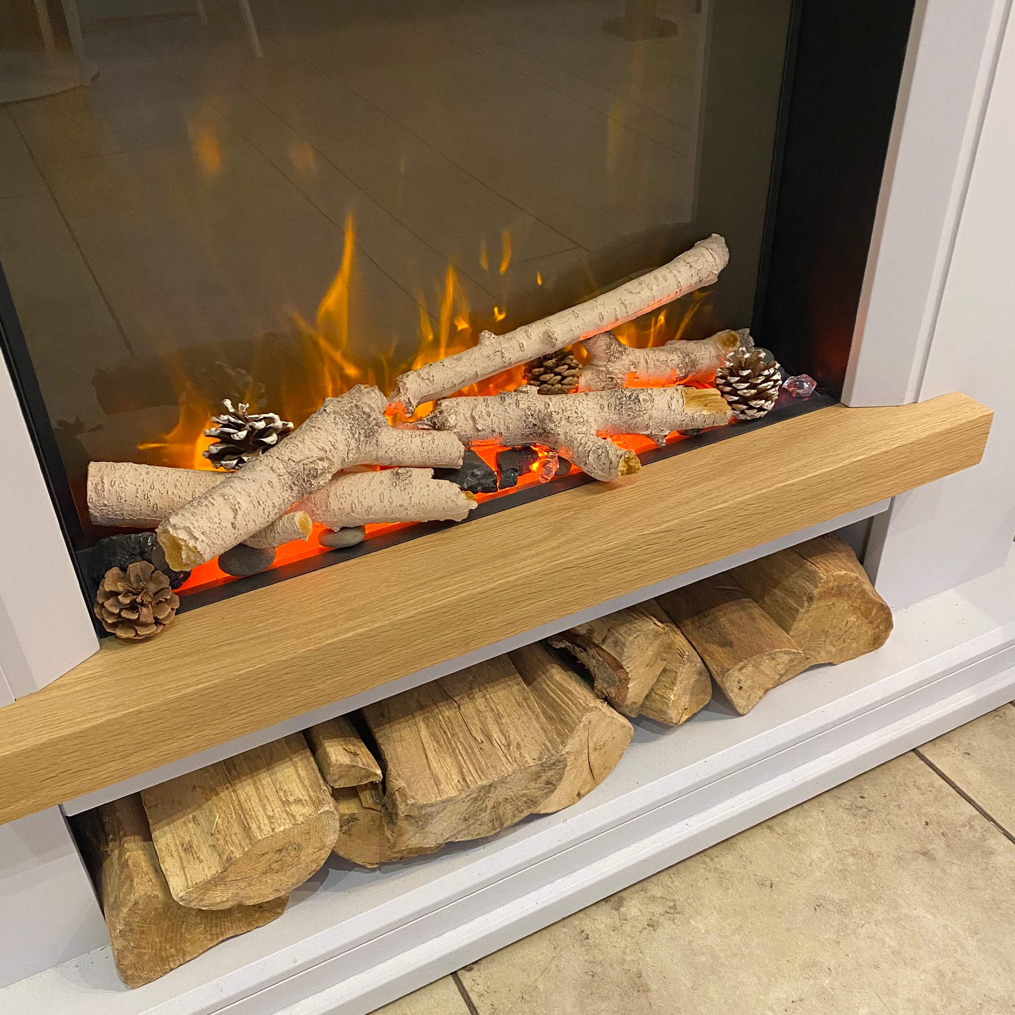 OER Hudson Electric Fireplace Suite - Ex Display