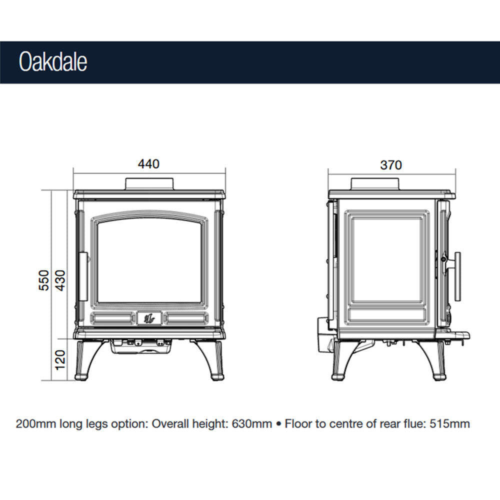 ACR Oakdale 5kW Multi Fuel Stove - EcoDesign Ready