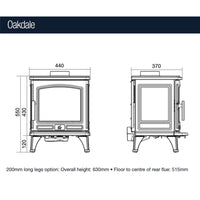 ACR Oakdale 5kW Multi Fuel Stove - EcoDesign Ready