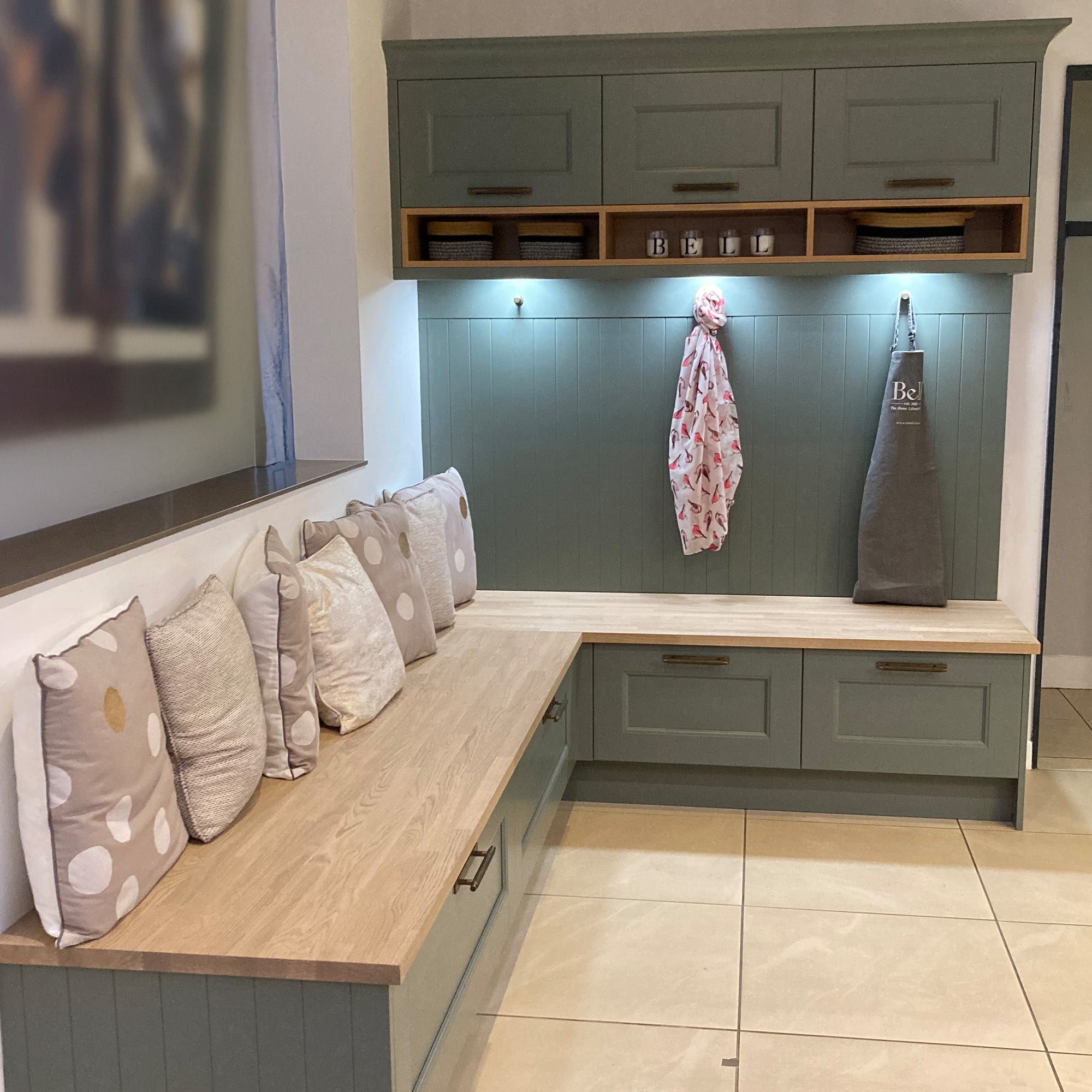 Omega Mackintosh Kitchen – Manor House in Botanical Green - Ex Display