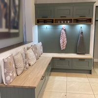 Omega Mackintosh Kitchen – Manor House in Botanical Green - Ex Display