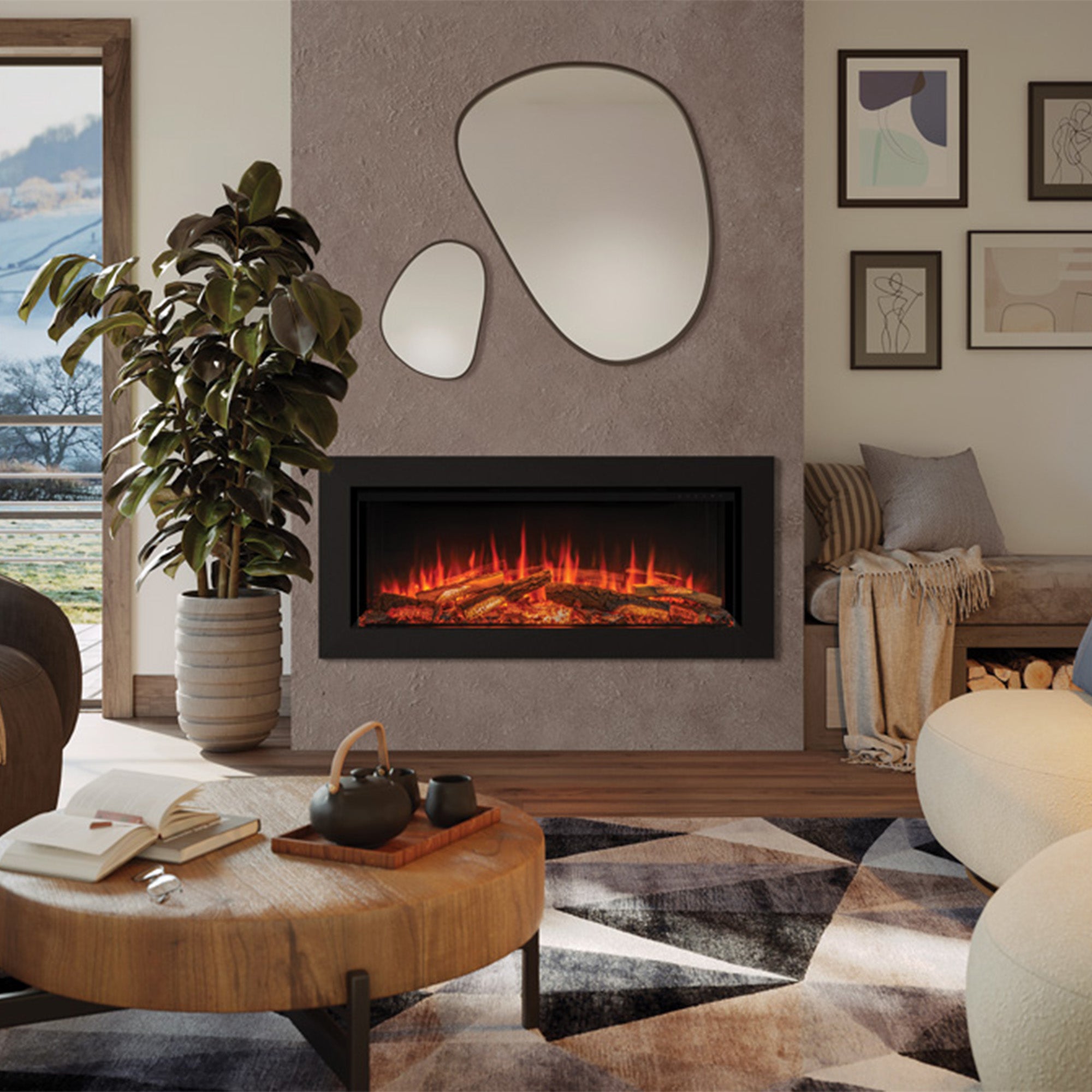 Gazco Onyx Avita 120RW Electric Fire - Showroom Exclusive