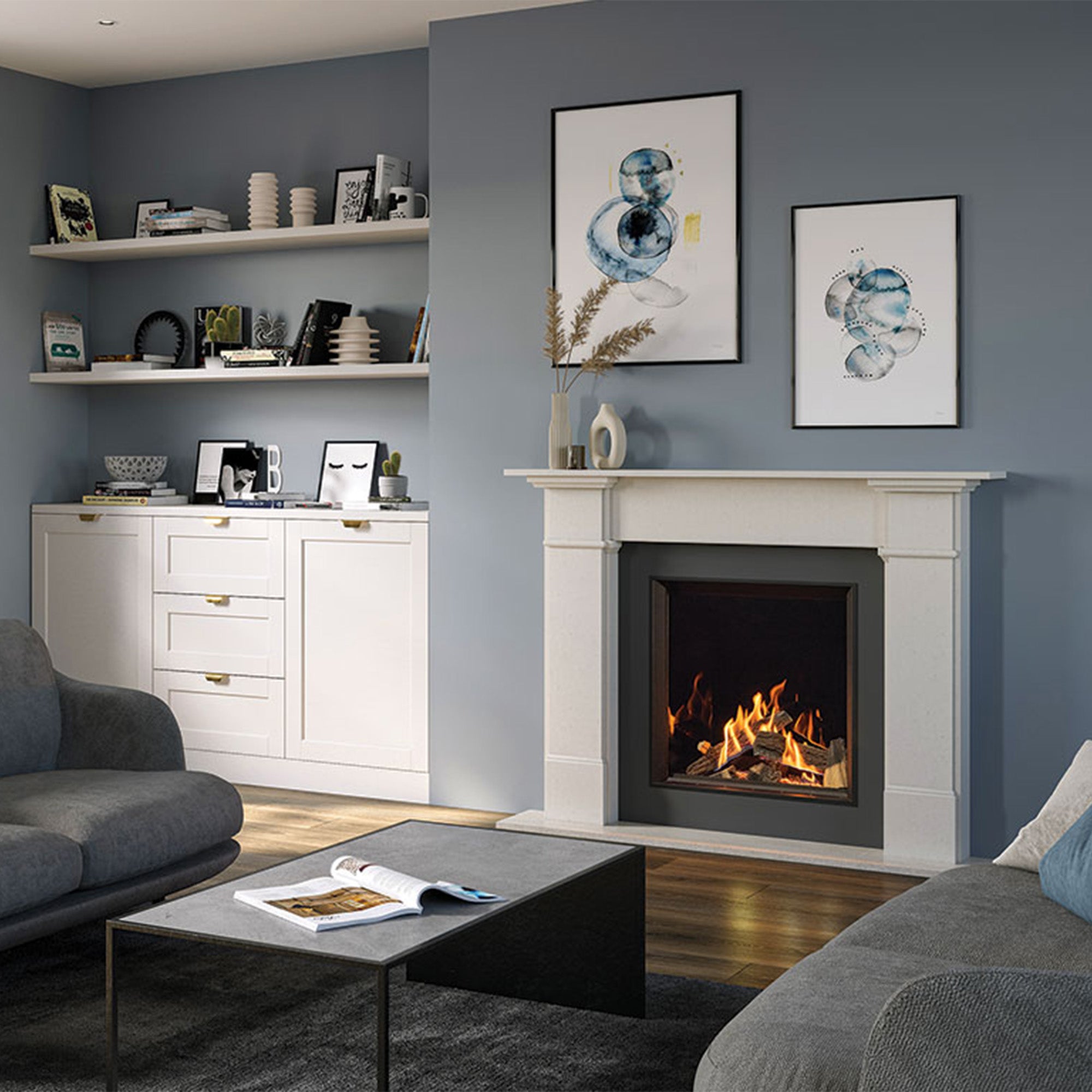 Gazco Onyx Eclipse Gas Fire - Conventional Flue - Showroom Exclusive