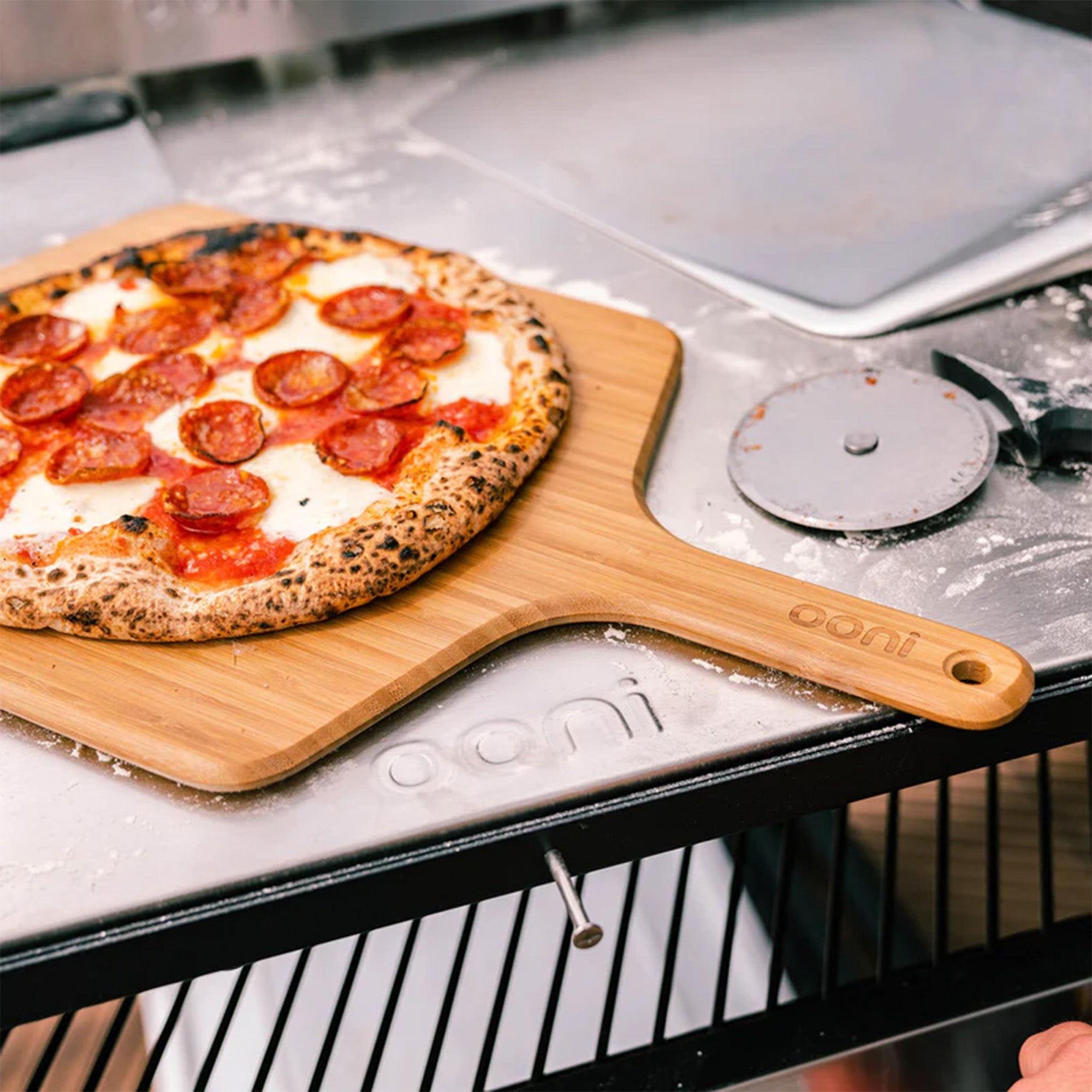 Ooni 16 inch Bamboo Pizza Peel & Serving Board