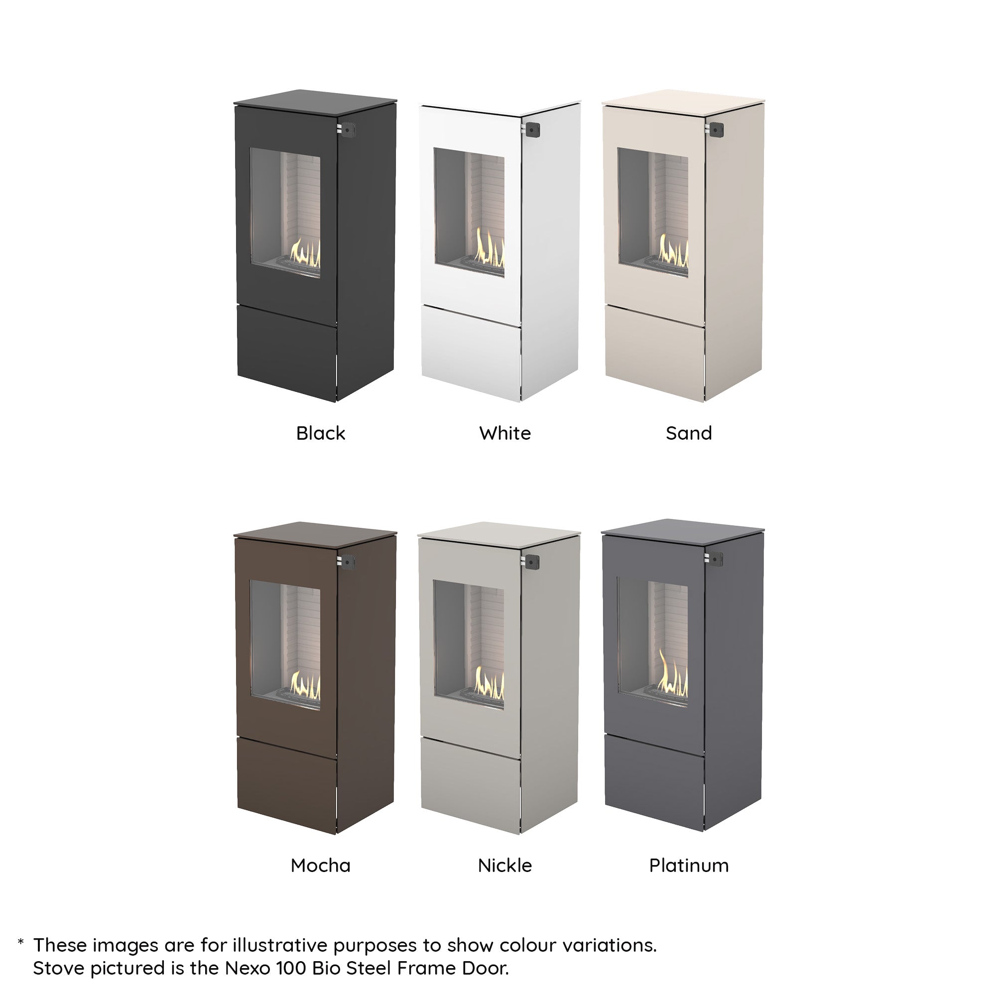 Rais Nexo 100 Bio Stove - Glass Door